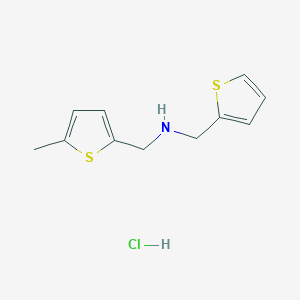 molecular formula C11H14ClNS2 B4536785 [(5-methyl-2-thienyl)methyl](2-thienylmethyl)amine hydrochloride 