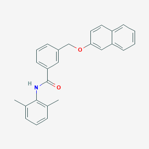 molecular formula C26H23NO2 B453679 N-(2,6-dimethylphenyl)-3-[(2-naphthyloxy)methyl]benzamide 