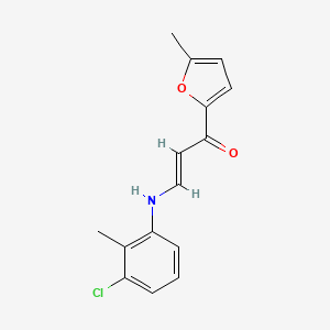 molecular formula C15H14ClNO2 B4536803 3-[(3-chloro-2-methylphenyl)amino]-1-(5-methyl-2-furyl)-2-propen-1-one 