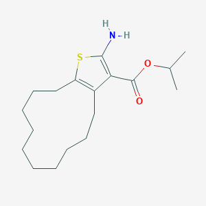 Isopropyl 2-amino-4,5,6,7,8,9,10,11,12,13-decahydrocyclododeca[b]thiophene-3-carboxylate