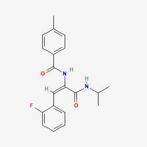 N-{2-(2-fluorophenyl)-1-[(isopropylamino)carbonyl]vinyl}-4-methylbenzamide