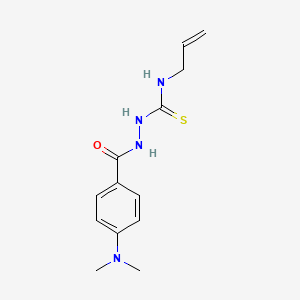 molecular formula C13H18N4OS B4536949 N-allyl-2-[4-(dimethylamino)benzoyl]hydrazinecarbothioamide 