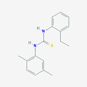 molecular formula C17H20N2S B4536967 N-(2,5-dimethylphenyl)-N'-(2-ethylphenyl)thiourea 