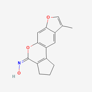 molecular formula C15H13NO3 B4537033 9-methyl-2,3-dihydrocyclopenta[c]furo[3,2-g]chromen-4(1H)-one oxime 