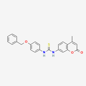 molecular formula C24H20N2O3S B4537065 N-[4-(benzyloxy)phenyl]-N'-(4-methyl-2-oxo-2H-chromen-7-yl)thiourea 