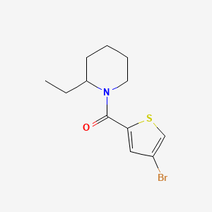 molecular formula C12H16BrNOS B4537066 1-[(4-bromo-2-thienyl)carbonyl]-2-ethylpiperidine 