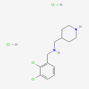 molecular formula C13H20Cl4N2 B4537095 (2,3-dichlorobenzyl)(4-piperidinylmethyl)amine dihydrochloride 