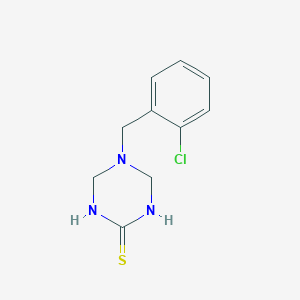 molecular formula C10H12ClN3S B4537172 5-(2-chlorobenzyl)-1,4,5,6-tetrahydro-1,3,5-triazine-2-thiol 