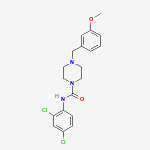 molecular formula C19H21Cl2N3O2 B4537180 N-(2,4-dichlorophenyl)-4-(3-methoxybenzyl)-1-piperazinecarboxamide 