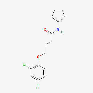 molecular formula C15H19Cl2NO2 B4537209 N-cyclopentyl-4-(2,4-dichlorophenoxy)butanamide 