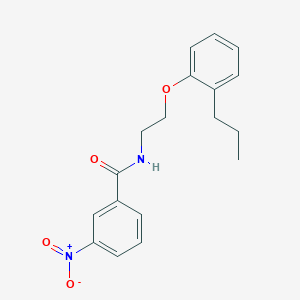 molecular formula C18H20N2O4 B4537222 3-nitro-N-[2-(2-propylphenoxy)ethyl]benzamide 
