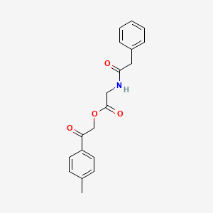 molecular formula C19H19NO4 B4537264 2-(4-methylphenyl)-2-oxoethyl N-(phenylacetyl)glycinate 