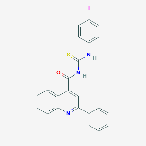 molecular formula C23H16IN3OS B453728 N-[(4-iodophenyl)carbamothioyl]-2-phenylquinoline-4-carboxamide 