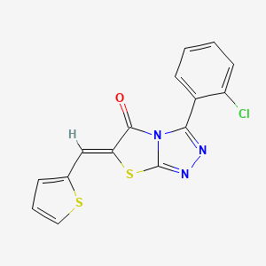 molecular formula C15H8ClN3OS2 B4537312 3-(2-chlorophenyl)-6-(2-thienylmethylene)[1,3]thiazolo[2,3-c][1,2,4]triazol-5(6H)-one 