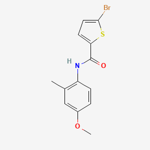 molecular formula C13H12BrNO2S B4537317 5-bromo-N-(4-methoxy-2-methylphenyl)-2-thiophenecarboxamide 
