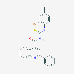 N-[(2-bromo-4-methylphenyl)carbamothioyl]-2-phenylquinoline-4-carboxamide