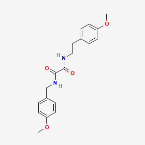 molecular formula C19H22N2O4 B4537455 N-(4-methoxybenzyl)-N'-[2-(4-methoxyphenyl)ethyl]ethanediamide 