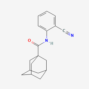 molecular formula C18H20N2O B4537505 N-(2-cyanophenyl)-1-adamantanecarboxamide 