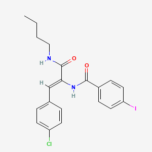 molecular formula C20H20ClIN2O2 B4537518 N-[1-[(butylamino)carbonyl]-2-(4-chlorophenyl)vinyl]-4-iodobenzamide 