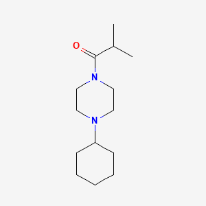 molecular formula C14H26N2O B4537586 1-cyclohexyl-4-isobutyrylpiperazine 