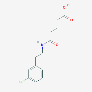 molecular formula C13H16ClNO3 B4537613 5-{[2-(3-chlorophenyl)ethyl]amino}-5-oxopentanoic acid 