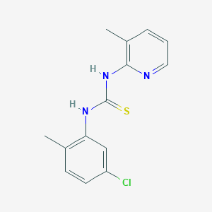 molecular formula C14H14ClN3S B4537684 N-(5-chloro-2-methylphenyl)-N'-(3-methyl-2-pyridinyl)thiourea 