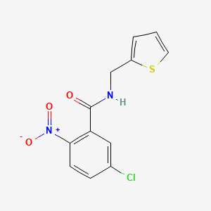 molecular formula C12H9ClN2O3S B4537713 5-chloro-2-nitro-N-(2-thienylmethyl)benzamide 