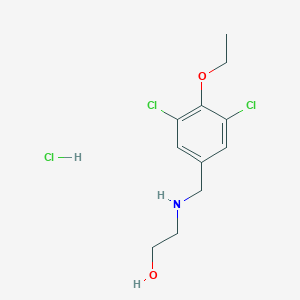 molecular formula C11H16Cl3NO2 B4537745 2-[(3,5-dichloro-4-ethoxybenzyl)amino]ethanol hydrochloride 