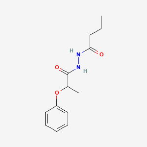 molecular formula C13H18N2O3 B4537758 N'-(2-phenoxypropanoyl)butanohydrazide 