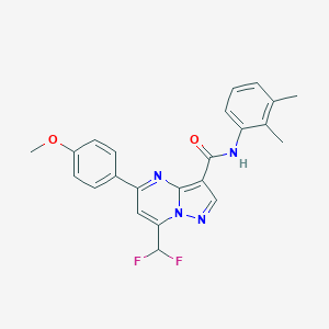 molecular formula C23H20F2N4O2 B453779 7-(difluoromethyl)-N-(2,3-dimethylphenyl)-5-(4-methoxyphenyl)pyrazolo[1,5-a]pyrimidine-3-carboxamide 