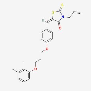 molecular formula C24H25NO3S2 B4537804 3-allyl-5-{4-[3-(2,3-dimethylphenoxy)propoxy]benzylidene}-2-thioxo-1,3-thiazolidin-4-one 