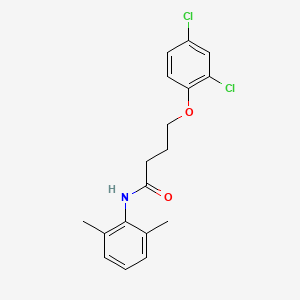 molecular formula C18H19Cl2NO2 B4537806 4-(2,4-dichlorophenoxy)-N-(2,6-dimethylphenyl)butanamide 
