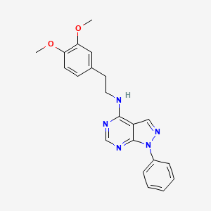 molecular formula C21H21N5O2 B4537815 N-[2-(3,4-dimethoxyphenyl)ethyl]-1-phenyl-1H-pyrazolo[3,4-d]pyrimidin-4-amine 