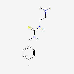 molecular formula C13H21N3S B4537859 N-[2-(二甲氨基)乙基]-N'-(4-甲基苄基)硫脲 