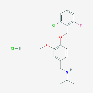 molecular formula C18H22Cl2FNO2 B4537890 N-{4-[(2-chloro-6-fluorobenzyl)oxy]-3-methoxybenzyl}propan-2-amine hydrochloride CAS No. 1158769-29-9