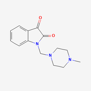 molecular formula C14H17N3O2 B4537992 1-[(4-methyl-1-piperazinyl)methyl]-1H-indole-2,3-dione 