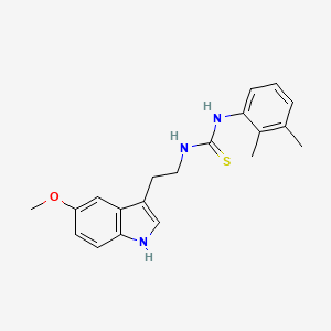 molecular formula C20H23N3OS B4538003 N-(2,3-dimethylphenyl)-N'-[2-(5-methoxy-1H-indol-3-yl)ethyl]thiourea 