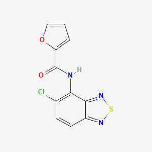 molecular formula C11H6ClN3O2S B4538043 N-(5-chloro-2,1,3-benzothiadiazol-4-yl)-2-furamide 