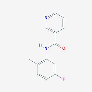 molecular formula C13H11FN2O B4538045 N-(5-fluoro-2-methylphenyl)nicotinamide 