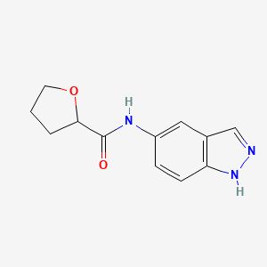 molecular formula C12H13N3O2 B4538059 N-1H-indazol-5-yltetrahydro-2-furancarboxamide 