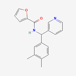 molecular formula C19H18N2O2 B4538080 N-[(3,4-dimethylphenyl)(3-pyridinyl)methyl]-2-furamide 