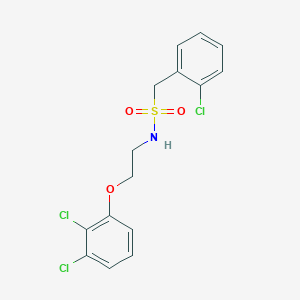 molecular formula C15H14Cl3NO3S B4538106 1-(2-chlorophenyl)-N-[2-(2,3-dichlorophenoxy)ethyl]methanesulfonamide 