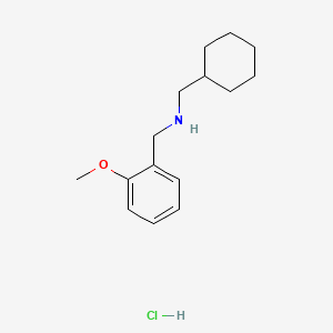 molecular formula C15H24ClNO B4538230 (cyclohexylmethyl)(2-methoxybenzyl)amine hydrochloride 