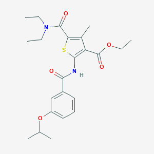 Ethyl 5-[(diethylamino)carbonyl]-2-[(3-isopropoxybenzoyl)amino]-4-methyl-3-thiophenecarboxylate