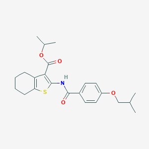 Isopropyl 2-[(4-isobutoxybenzoyl)amino]-4,5,6,7-tetrahydro-1-benzothiophene-3-carboxylate