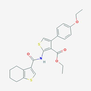 Ethyl 4-(4-ethoxyphenyl)-2-[(4,5,6,7-tetrahydro-1-benzothien-3-ylcarbonyl)amino]-3-thiophenecarboxylate