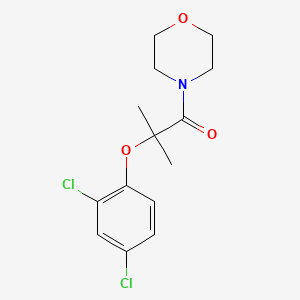 molecular formula C14H17Cl2NO3 B4538334 4-[2-(2,4-dichlorophenoxy)-2-methylpropanoyl]morpholine 