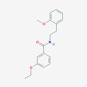 molecular formula C18H21NO3 B4538359 3-ethoxy-N-[2-(2-methoxyphenyl)ethyl]benzamide 