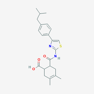 6-({[4-(4-Isobutylphenyl)-1,3-thiazol-2-yl]amino}carbonyl)-3,4-dimethyl-3-cyclohexene-1-carboxylic acid
