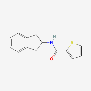 molecular formula C14H13NOS B4538398 N-(2,3-dihydro-1H-inden-2-yl)-2-thiophenecarboxamide 